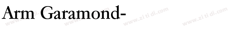 Arm Garamond字体转换
